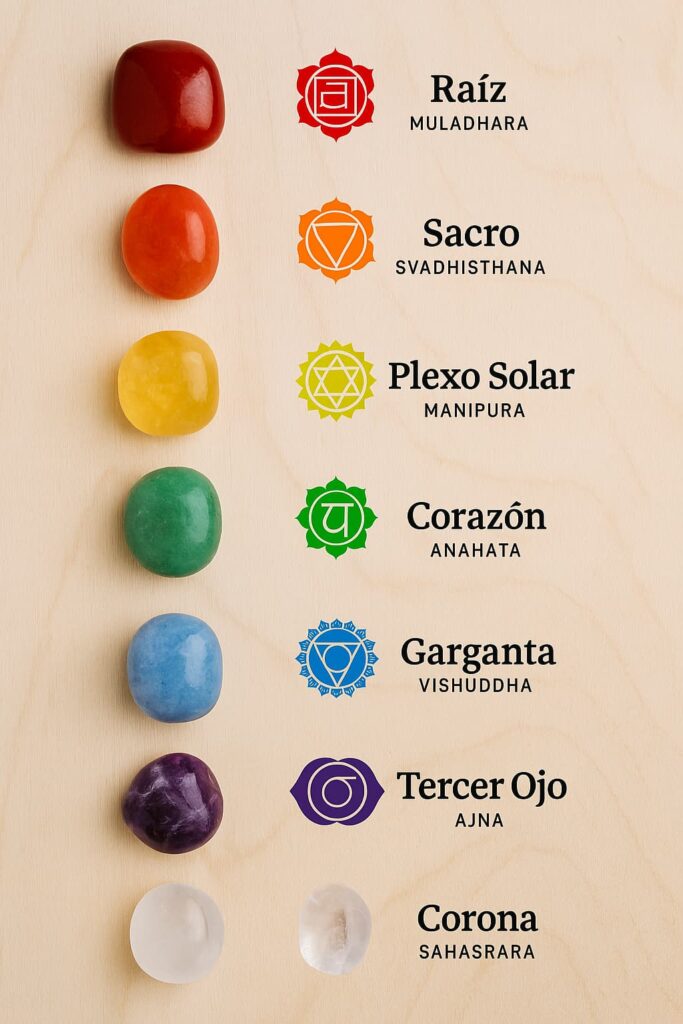 cristales para cada chakra